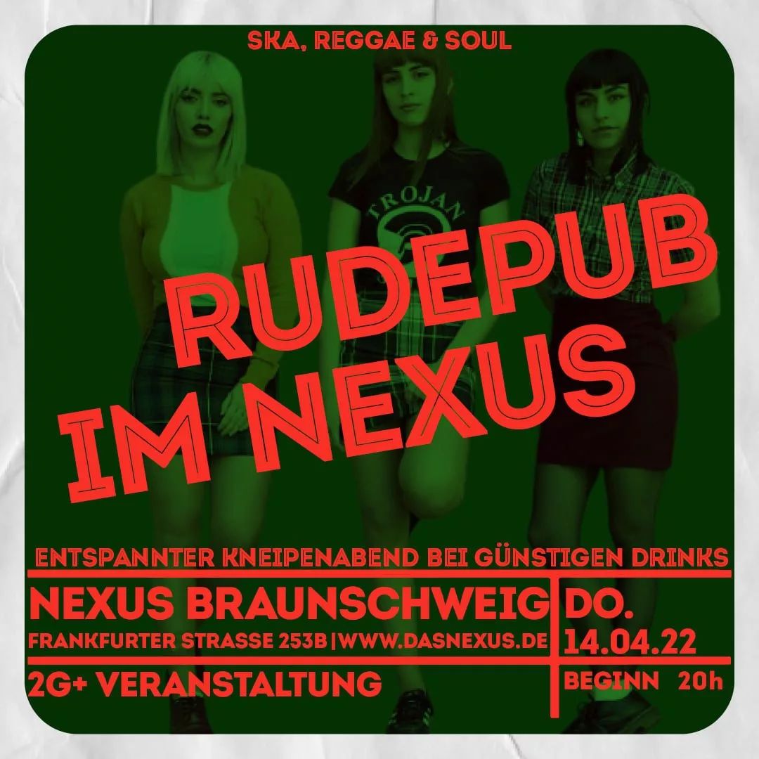Donnerstag ist ab 20 Uhr wieder Kneipe im @nexus_braunschweig mit #Regggae #Ska und #Soul #Djs +++ Obacht +++ Freitag ist Karfreitag ++++ Obacht +++ #Tanzverbot +++ Obacht +++

#ruderevolution #Braunschweig #rudepub #keingottkeintanzverbot #kneipe #karlfreitag #dontprayanddance